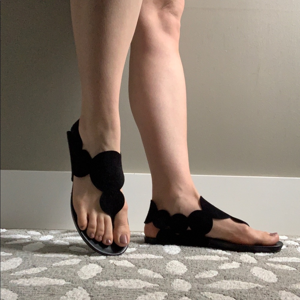 Pedro Garcia Black Suede Sandals